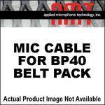 AMT Microphone Cable for BP40 Beltpack Preamp