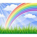 Westcott Scenic Background (5x6', Rainbow Meadows)