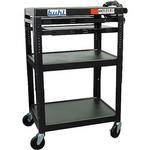 Hamilton Buhl TPOS4226E-5 Height Adjustable AV Media Cart & 2 Pull-Out Shelves