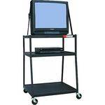 Hamilton Buhl WC44E-5  44" High Wide Body Media Cart with Power Strip