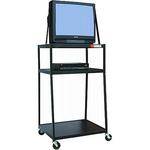 Hamilton Buhl WC54E-5  54" High Wide Body Media Cart with Power Strip
