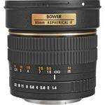 Bower 85mm f/1.4 Manual Focus Telephoto Lens for Canon EOS
