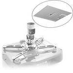 Premier Mounts Polaris Universal Projector Mount with False Ceiling Plate Adapter and Quick Locking Cable (White)