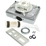 Premier Mounts PDS Universal Projector Mount with T-Bar Adapter, 4" NPT, and Quick-Lock Cable (White)