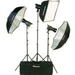 Norman Allure 812797 Three Light Portrait Kit (120VAC/12VDC)