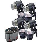 Norman D24R Pack, 4- IL2500 Head/Reflector Kit