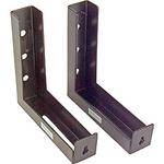 Elite Screens ZVMAXLB6-B Bracket Set (Pair, Black, 6") 