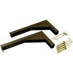 Elite Screens ZVMAXLB12-B Bracket Set (Pair, Black, 12") 