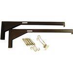 Elite ZVMAXLB18-B Bracket Set (Pair, Black, 18") 