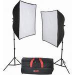Smith-Victor KSB-1000F 2-Light Fluorescent Economy SoftBox Light Kit (120V AC)