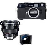 Zeiss Zeiss Ikon Rangefinder Film Camera, 18mm f/4 Distagon T* ZM Lens, 18mm ZI Viewfinder Bundle (Black)