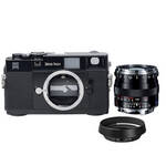 Zeiss Ikon Rangefinder Film Camera, 50mm f/2 Planar T* ZM Lens Bundle (Black)