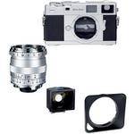 Zeiss Ikon Rangefinder Film Camera, 21mm f/ 2.8 Biogon T* ZM Lens, 21mm ZI Viewfinder Bundle (Silver)