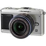 Olympus E-P1 Pen Digital Camera (Silver) w/ 14-42mm M.Zuiko Digital Lens (Black)