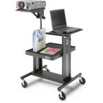Advance PIXMate APT-42 Projector Table w/ 7 - 13 x 12" Adjustable Shelf