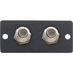 Kramer W-2F Wall Plate Insert - Dual "F" Connector (Gray) 