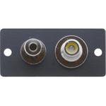 Kramer WAV-1RP Wall Plate Insert - RCA & 3.5mm (Gray)