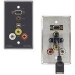Kramer WAV-6UBA Passive Wall Plate (Gray) 