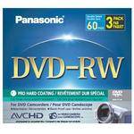Panasonic 8cm DVD-RW Recordable Disc (Jewel Case Pack of 3)