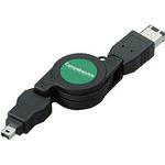 Comprehensive 3' (0.9 m) 6-Pin to 4-Pin Retractable FireWire-400 Cable