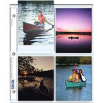 Print File Archival Storage Page for Prints, 4x5", Holds 8 Prints - 500 Pack