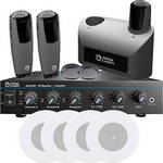 Atlas Sound Learn AL2430-2PH-SD4 - Infrared Wireless Microphone System with Speakers