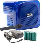 Anchor Audio AN-Mini Deluxe Package (Blue) - PA w/ Wireless Handheld Mic & Recharge Kit