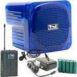 Anchor Audio AN-Mini Deluxe Package (Blue) - PA w/ Wireless Lapel Mic & Recharge Kit