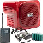 Anchor Audio AN-Mini Deluxe Package (Red) - PA w/ Wireless Lapel Mic & Recharge Kit