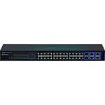 Trendnet 24-Port 10/100Mbps Web Smart Switch with 4 Gigabit Ports and 2 Shared Mini-GBIC Slots