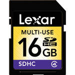 Lexar 16GB SDHC Memory Card Class 4