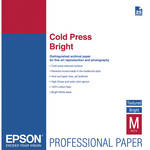 Epson Cold Press Bright Textured Matte Paper - 17 x 22" - 25 Sheets