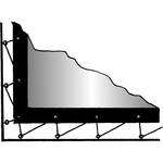 Da-Lite 36434 Lace and Grommet Fabric (Cinema Vision Black Backed, Sold Per Sq. Ft.)