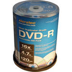 Aleratec DVD-R Silver 4.7GB 16x Recordable Disc (Spindle Pack of 100)