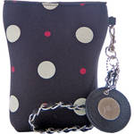 Jill-E Designs Neoprene Camera Pouch (Black with Cream Dots)