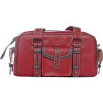 Jill-E Designs Small Camera Bag (Red with Croc Trim)