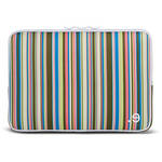 be.ez La robe Allure Laptop Sleeve (Colored Stripes and Light Gray)