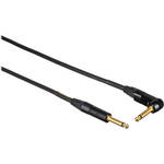 Mogami Gold Instrument 1/4" Male to 1/4" Angled Male Instrument Cable [3' (0.91 m)]