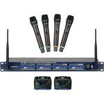 VocoPro UHF-5805 - 4 Channel UHF Wireless Microphone System