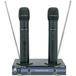 VocoPro VHF-3300 - 2 Channel VHF Rechargeable Wireless Microphone System
