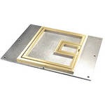 FSR FL-640P-BSQ-C Lift Off Door w/ 1/4" Square Brass Flange for FL640P
