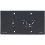 Kramer WAP-1-WHITE Active Wall Plate Power Amplifier with 2x1 Switching (White)