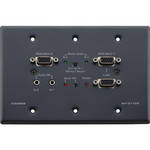 Kramer WP-211DS-WHITE Active Wall Plate 15-Pin HD, 2-Input Automatic Switcher (White)