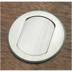 FSR T3-MINI-1B-ALU Table Top Microphone Insert (Aluminum Round Cover) (1-Button/1-LED)