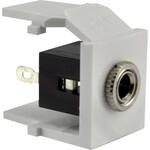 FSR SS-MINI-WHT 1/8" Stereo Mini-Plug (Solder-Type) Snap-In Connector (White)
