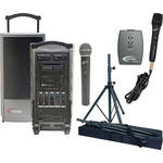 Califone PA919A Integrated Portable PA System with 900MHz Wireless Mic Receiver 