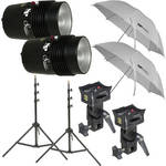 SP Studio Systems Basic 2-Light Studio Portrait Kit (120VAC)