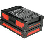 Marathon MA-12MIXBLKRED 12" Flight Road DJ Mixer Case (Black and Red)