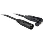 Pearstone 3-Pin XLR-M to Angled 3-Pin XLR-F Straight Audio Cable (20')