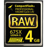 Hoodman 4GB CompactFlash Memory Card RAW 675x UDMA